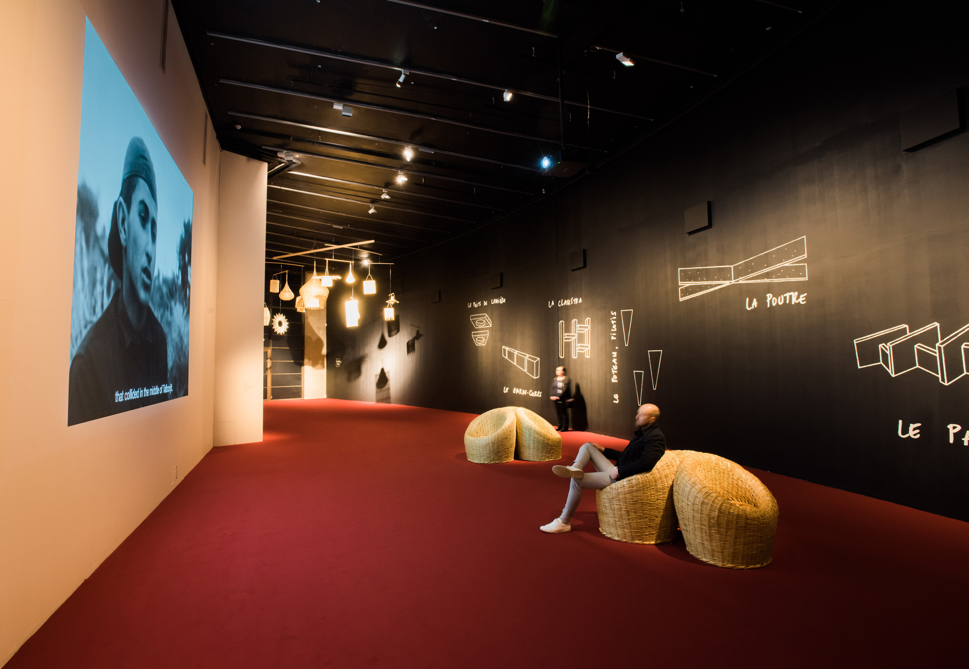 "Agadir" installation view at The Curve | Barbican Centre, London, 2018