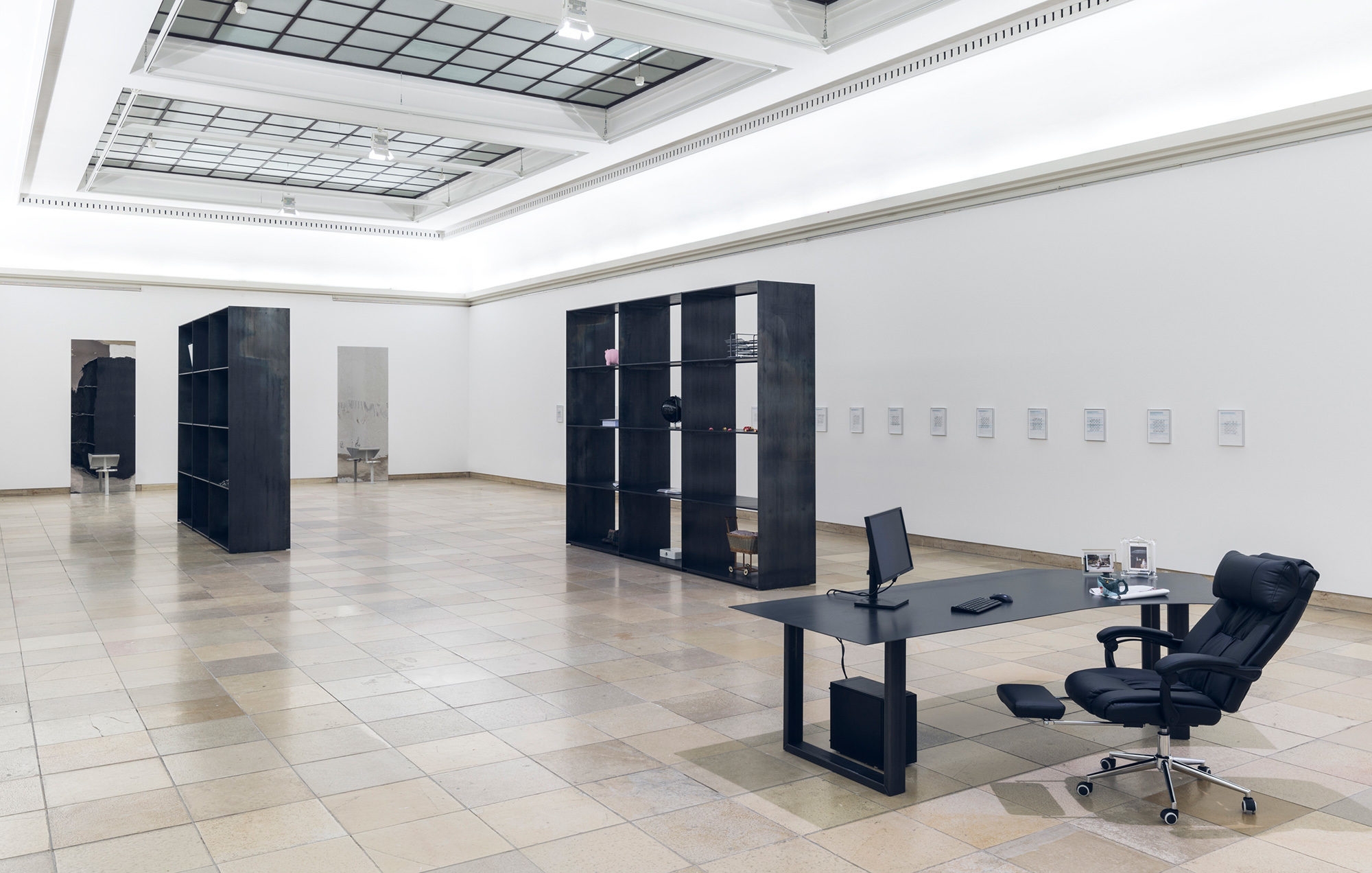 Installation view, Sung Tieu, Zugzwang, Haus der Kunst, Munich, 31 January – 30 August 2020