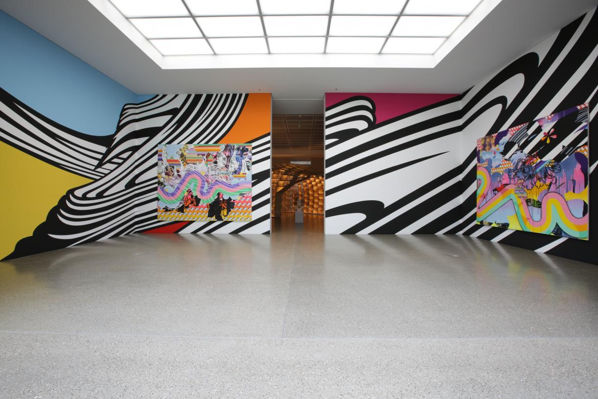 Christine Streuli, Zu Gast in der Sammlung, Exhibition view, Folkwang Museum, 2017