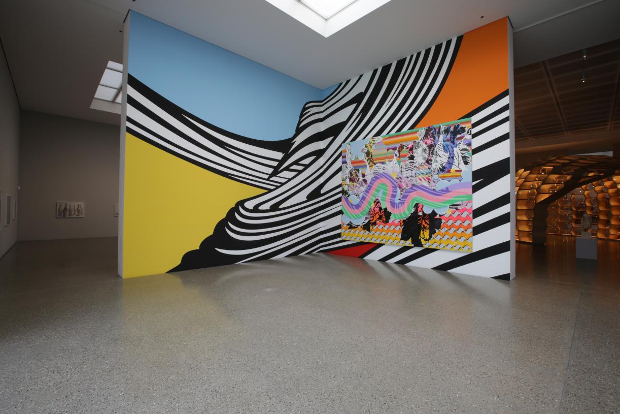 Christine Streuli, Zu Gast in der Sammlung, Exhibition view, Folkwang Museum, 2017