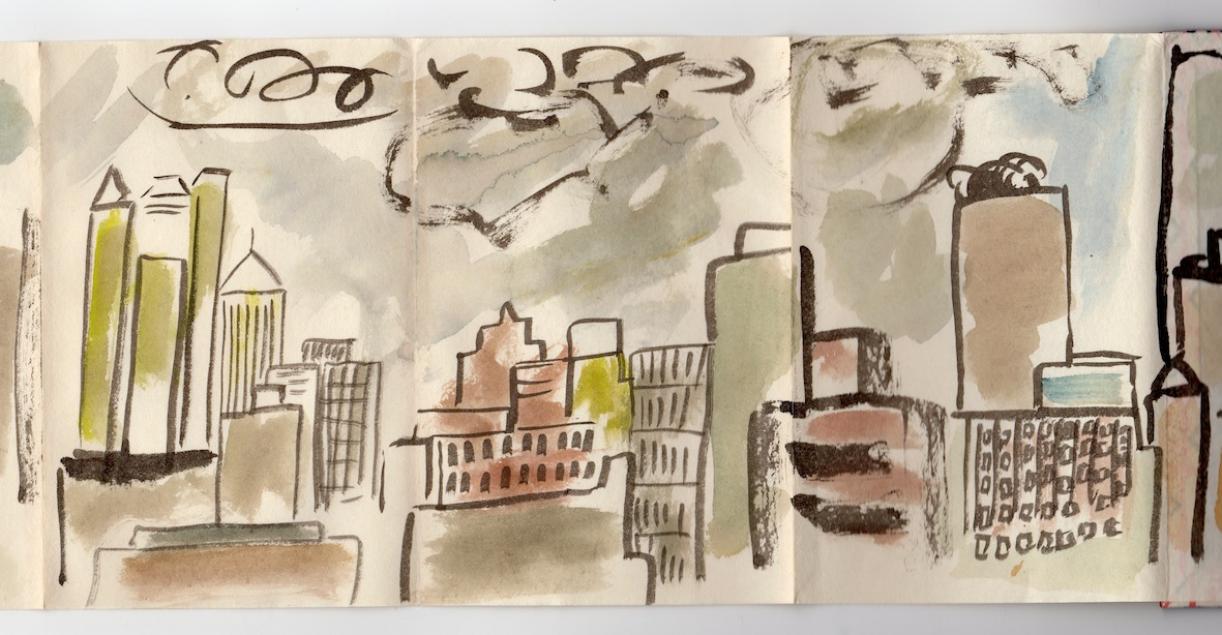 "From Laura's window", New York, May 23. 1990, 1990, p. 19-21