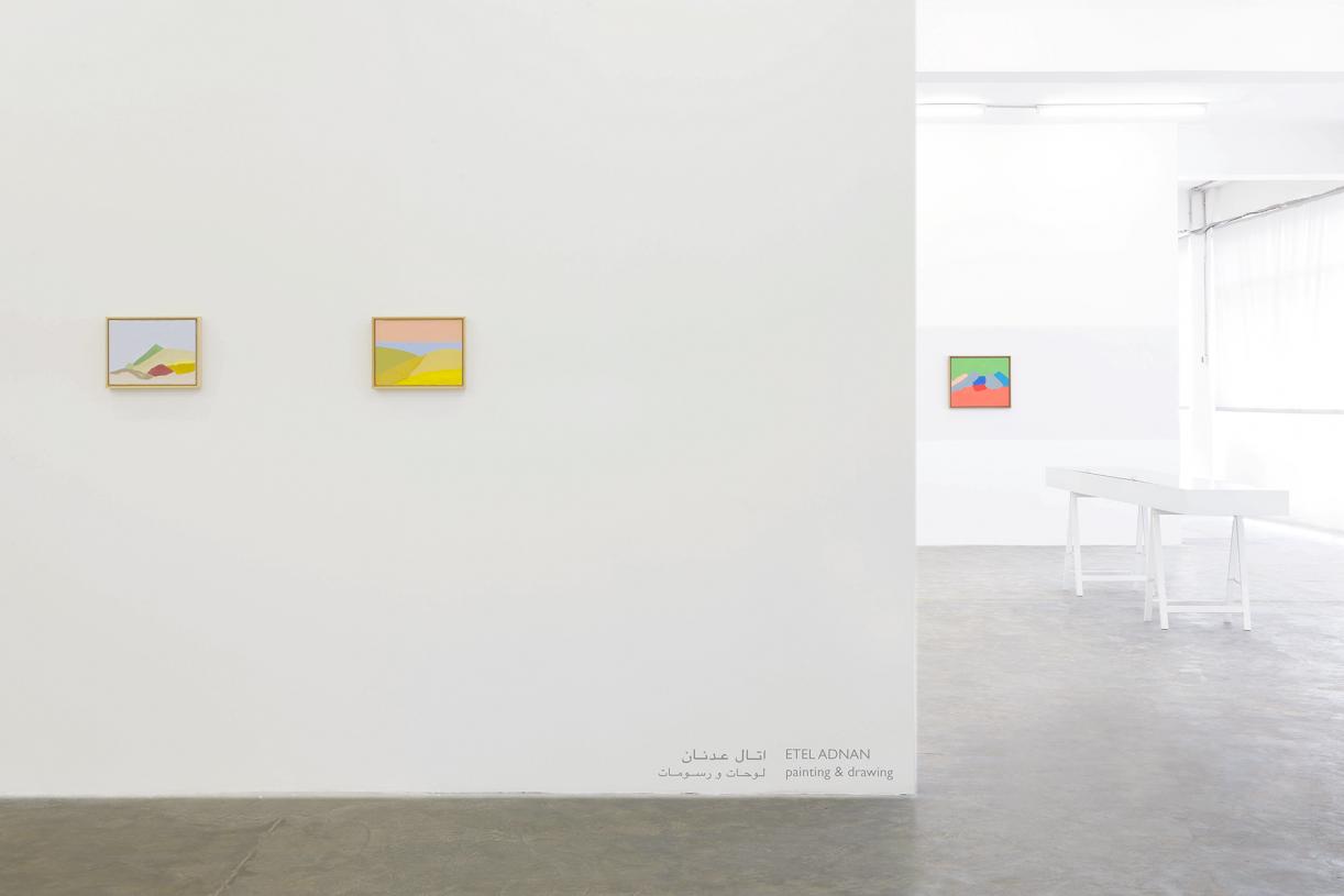 Etel Adnan, 2010, Exhibition view, Sfeir-Semler Gallery Beirut