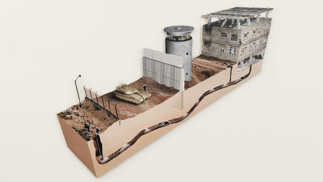 Gaza Tunnel, 2017, Digital print mounted on plywood, 120 x 240 cm, Ed. 3 + 2 AP