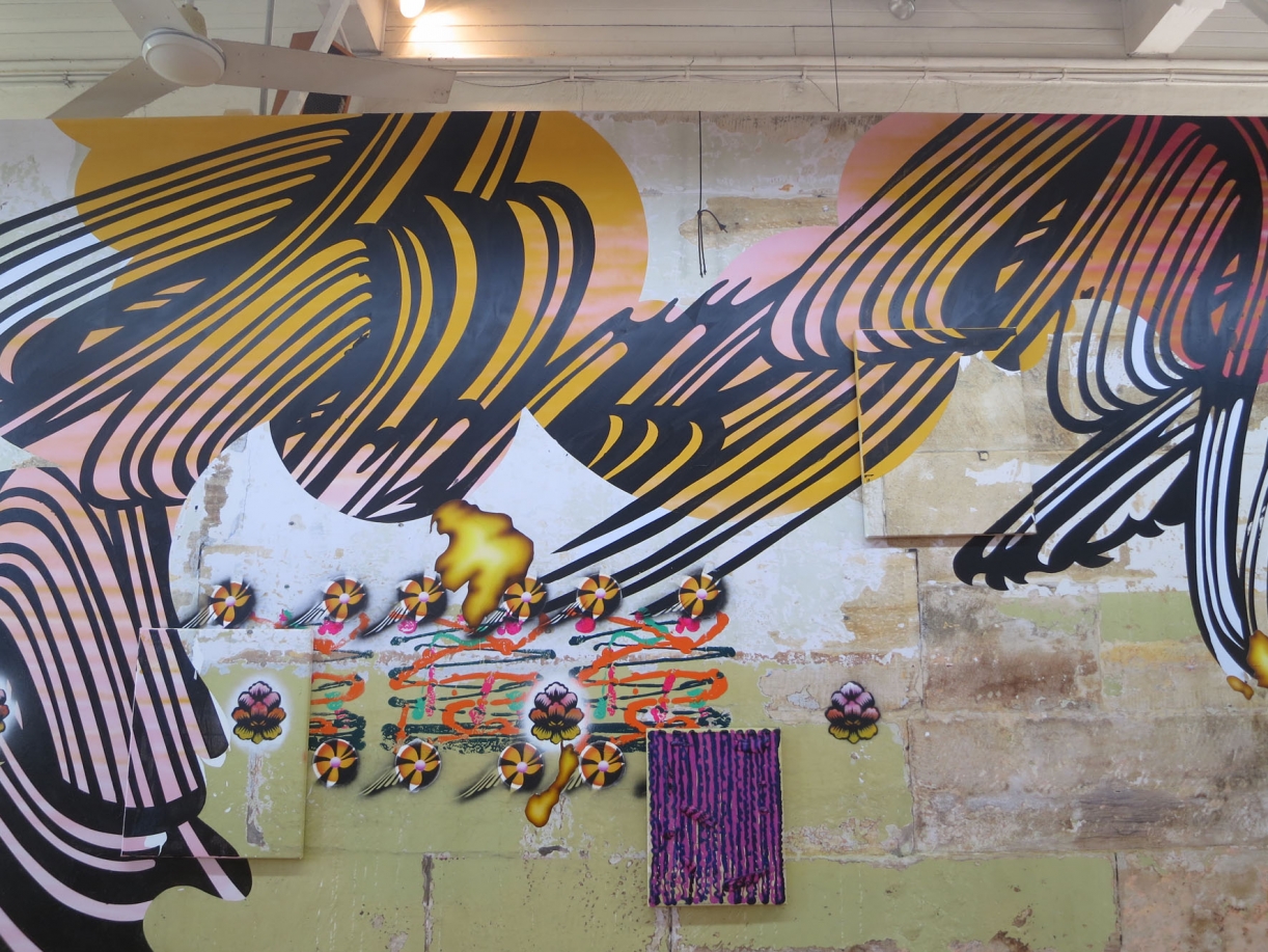 Christine Streuli, Exhibition view, Sydney Biennale, 2014