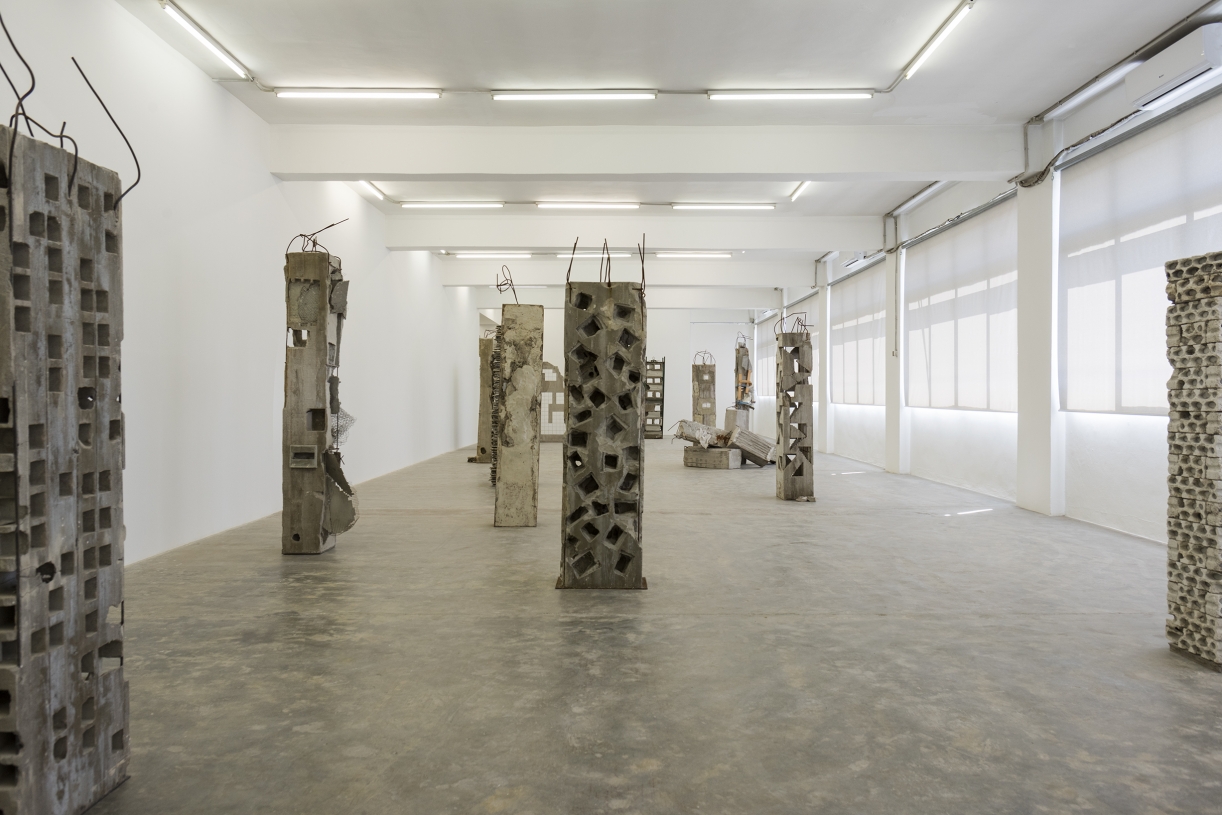 Marwan Rechmaoui, Pillars, 2014-ongoing, Exhibition view, Sfeir-Semler Gallery Beirut, 2021