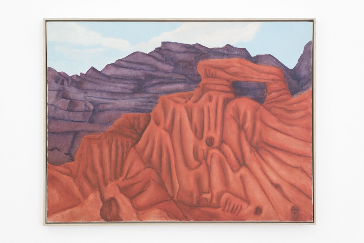 Aref El Rayess, Fajer al Amal (Deserts series), 1988, Oil on canvas, 92 x 121,5 cm