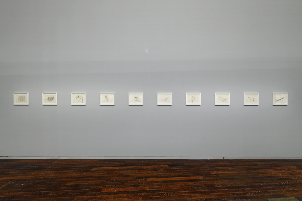 Taysir Batniji, Quelques bribes arrachées au vide qui se creuse, Exhibition view, MAC VAL, 2021. Photo: Aurélien Mole