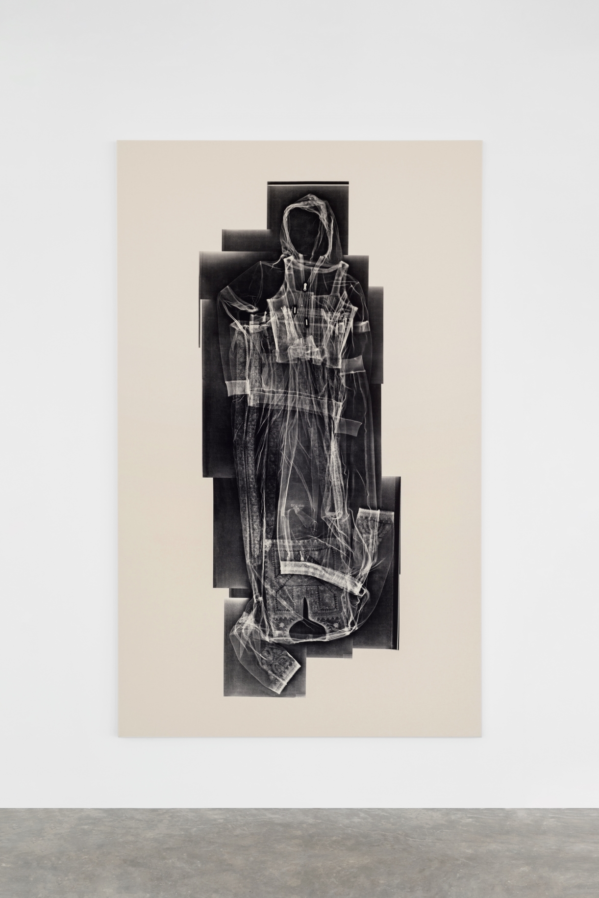Tarik Kiswanson, Passing Mother, 2022, Inkjet on cotton, 245 x 150 cm