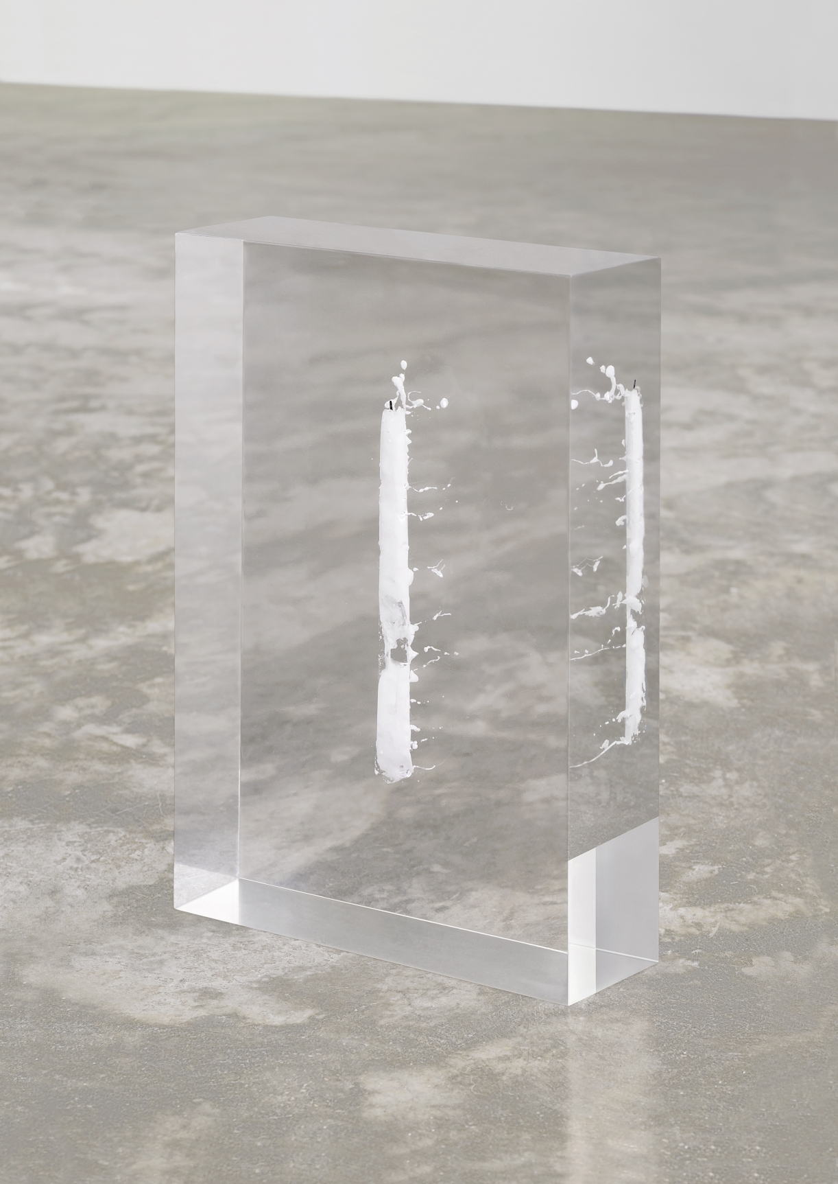 Tarik Kiswanson, Sanctuary, 2022, Clear resin cast with candle, unique, 40 x 28 x 9 cm