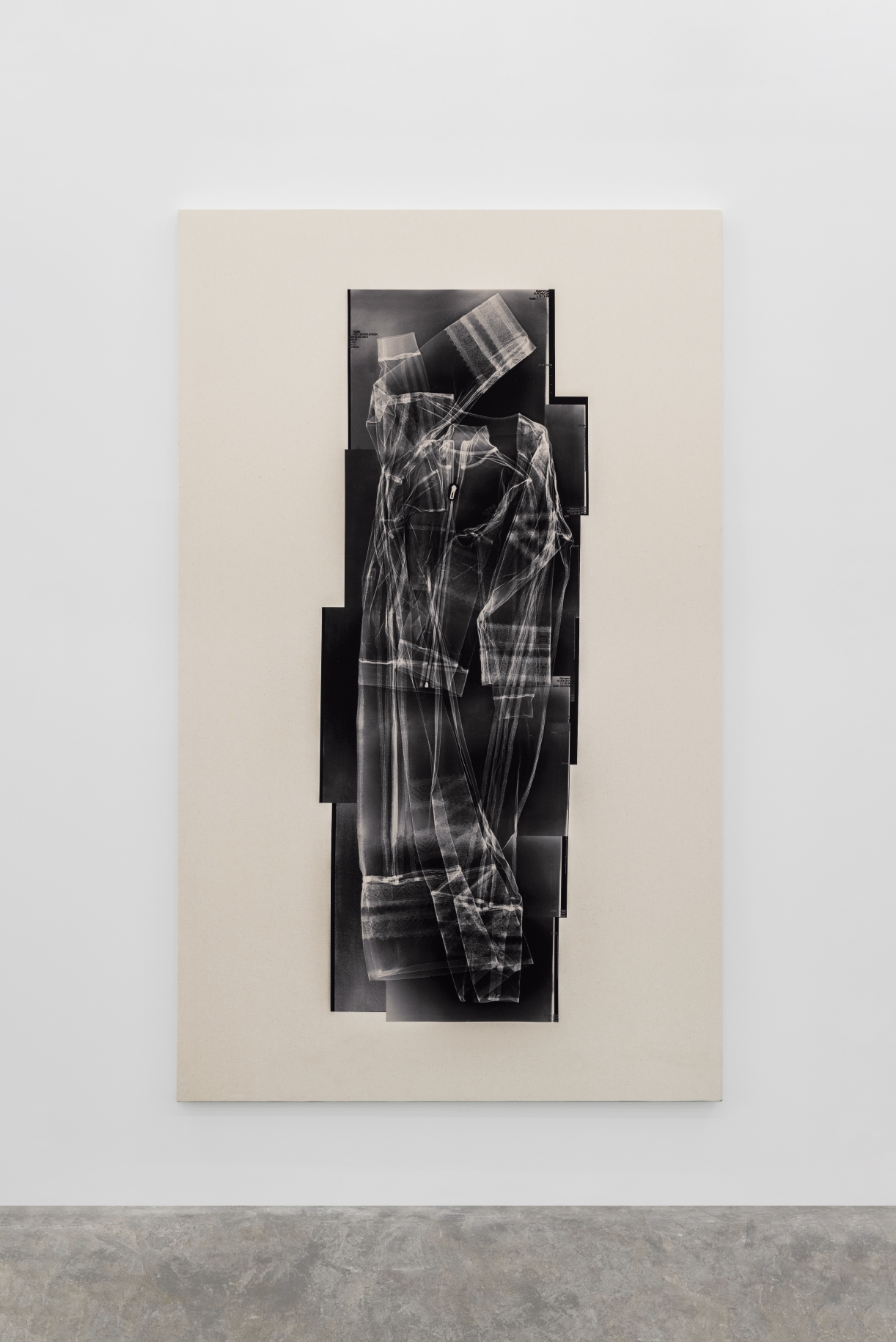 Tarik Kiswanson, Passing, 2022, Inkjet on cotton, 245 x 150 cm