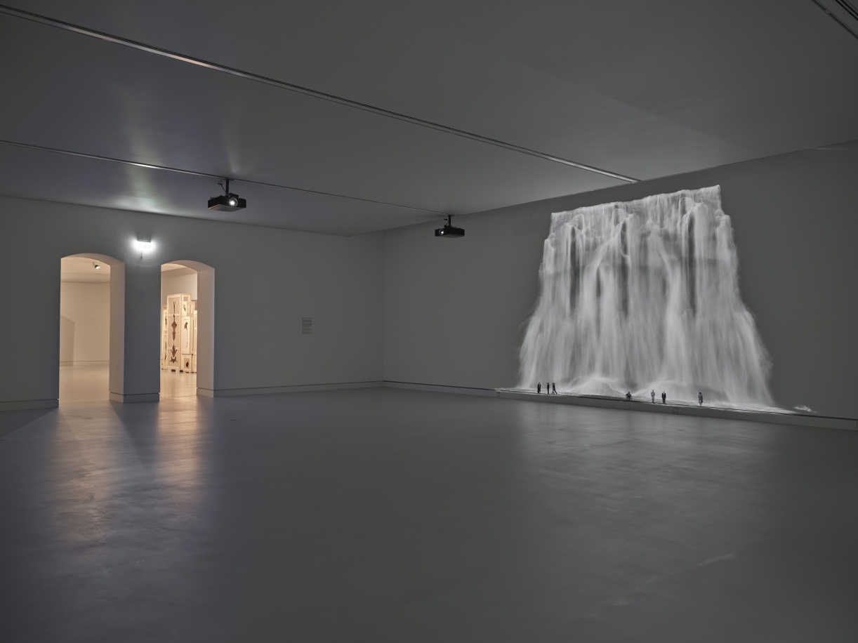 Walid Raad, Fickle Fall, 2021, HD video, Exhibition view Kunsthalle Mainz, 2021