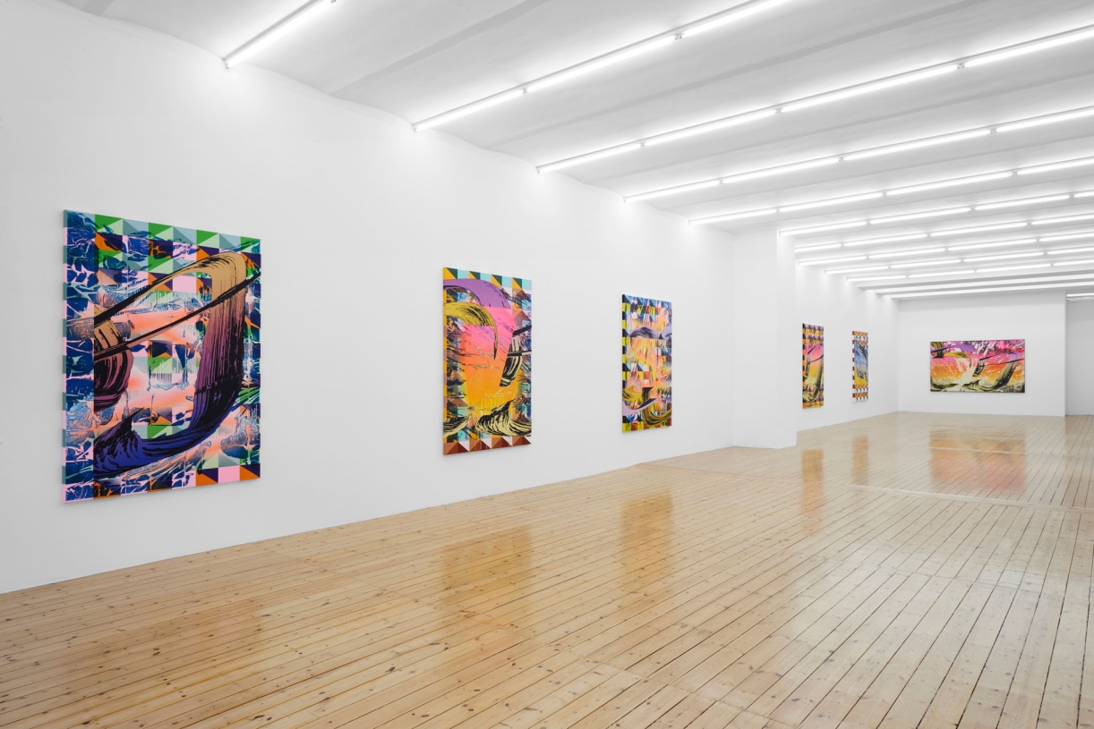 Christine Streuli, Exhibition view „Falling apart (permanent version),” Sfeir-Semler, Hamburg, 2023