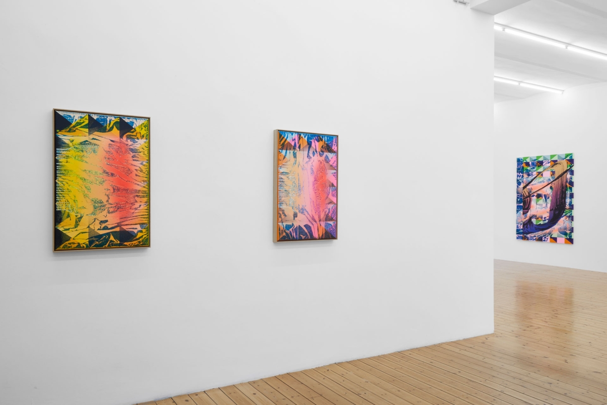 Christine Streuli, Exhibition view „Falling apart (permanent version),” Sfeir-Semler, Hamburg, 2023