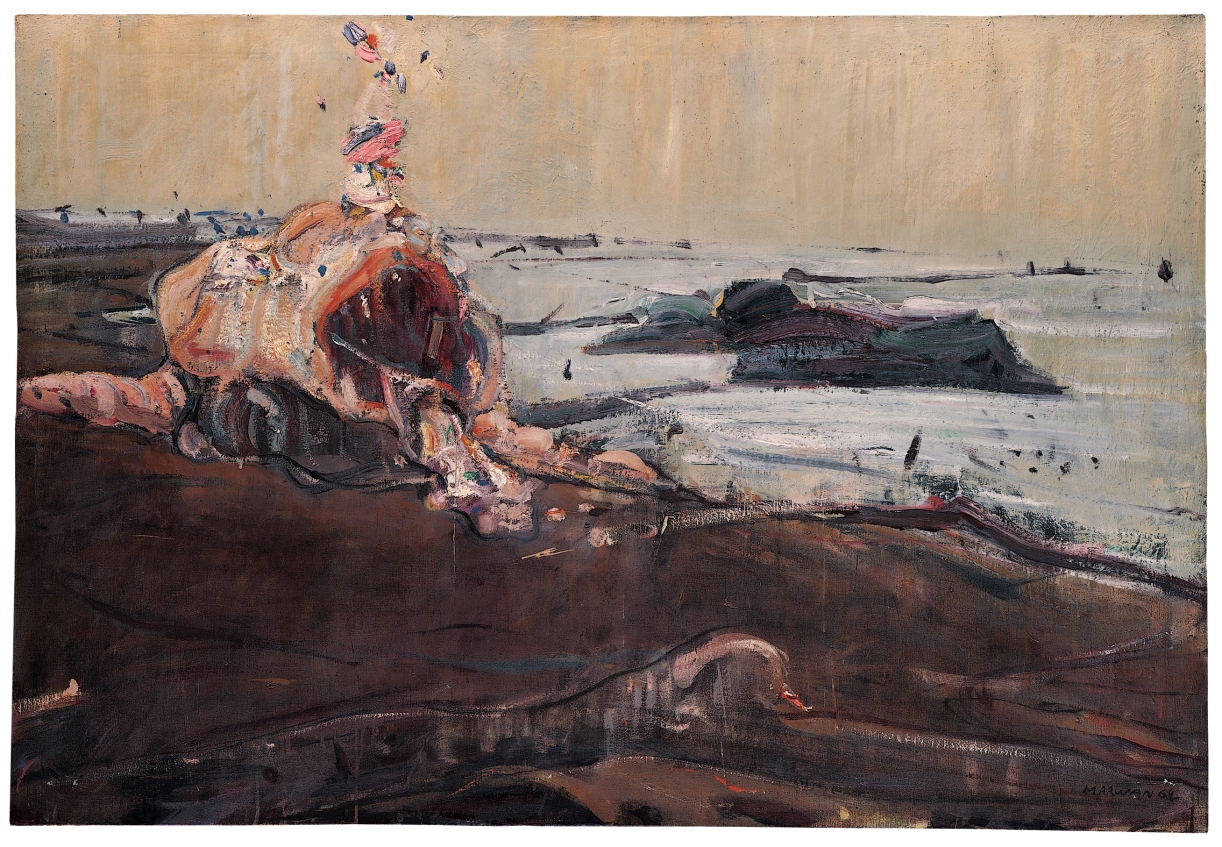 MARWAN, Am Meer, 1964, 89x130cm, oil on canvas