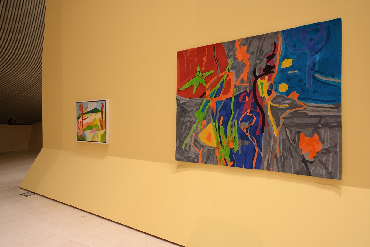 Etel Adnan: Between East and West, Exhibition view King Abdulaziz Center for World Culture (Ithra) 2024