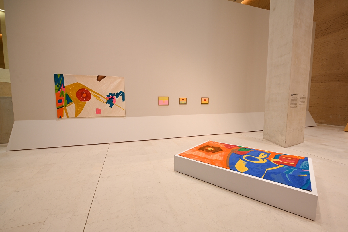 Etel Adnan: Between East and West, Exhibition view King Abdulaziz Center for World Culture (Ithra) 2024