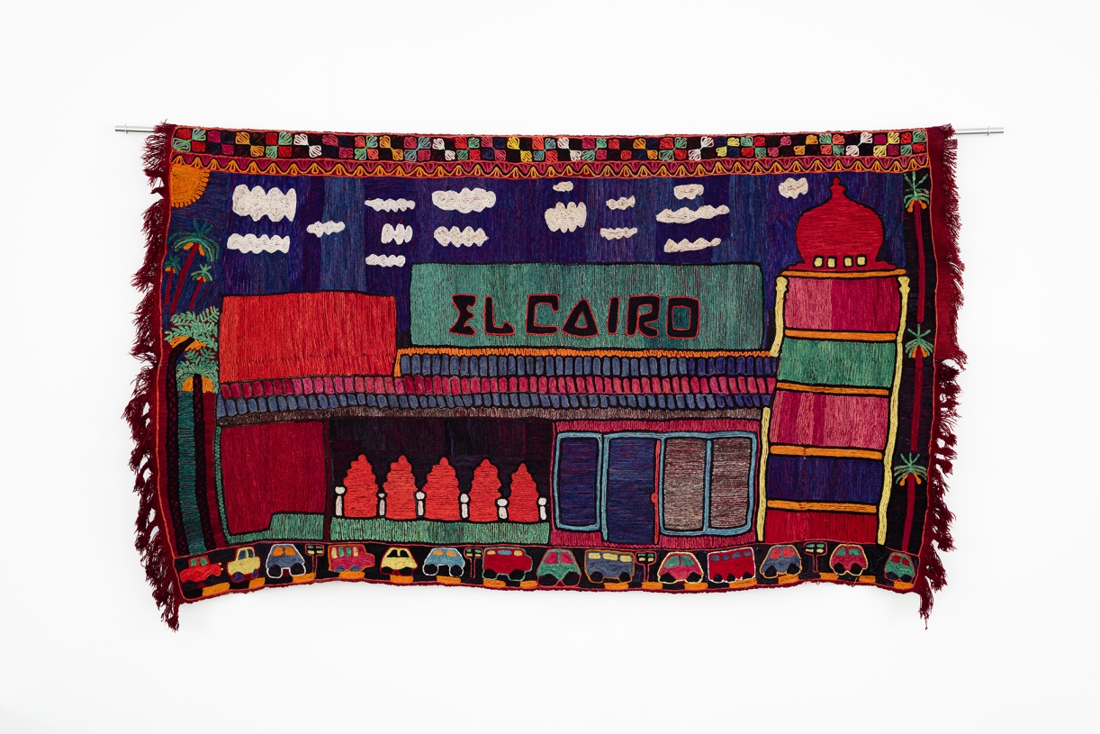 Alia Farid, El Cairo, 2023, Embroidery, 153x285cm