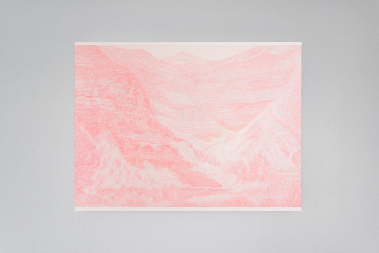 Daniele Genadry, Pink Apparition II, 2023, Acrylic and oil on canvas, 97 x 130cm