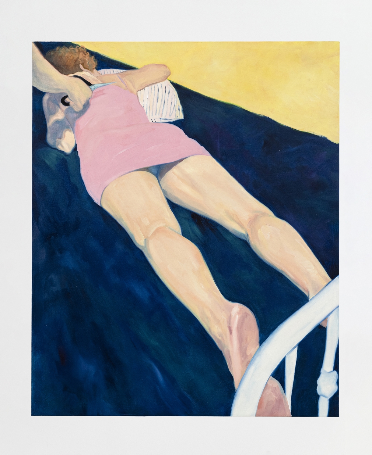 Bad Bambina and her Phoenix, 2024, Oil on canvas, 111,5 × 91,5 cm