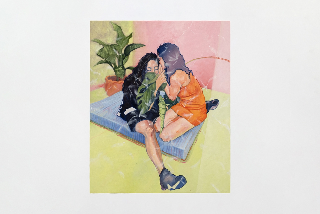 Lesser Legible Love, 2024, Oil on canvas, 111,5 × 91 cm