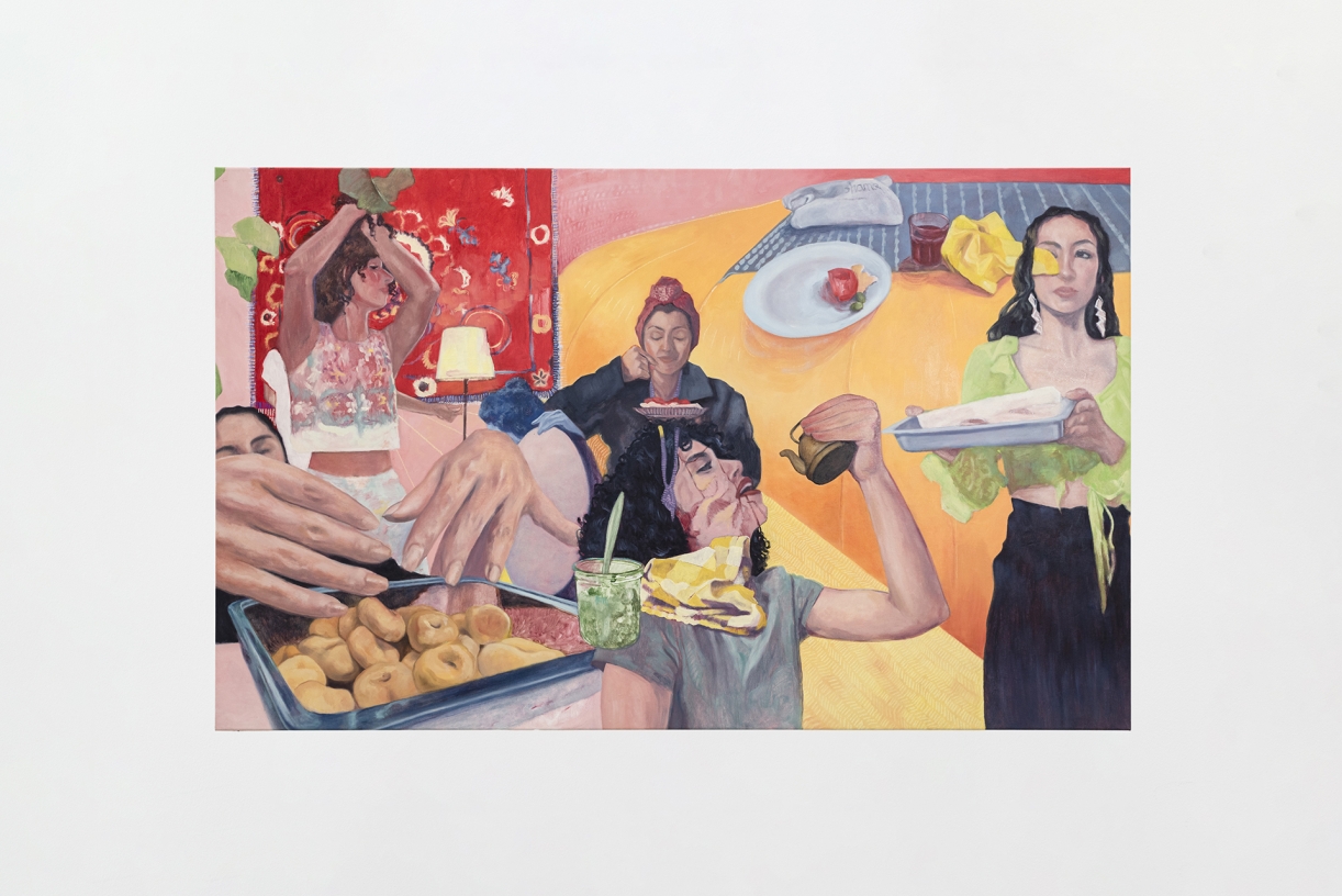 Untitled, 2023, Sketch for a painting, Oil on canvas, 135 × 220 cm