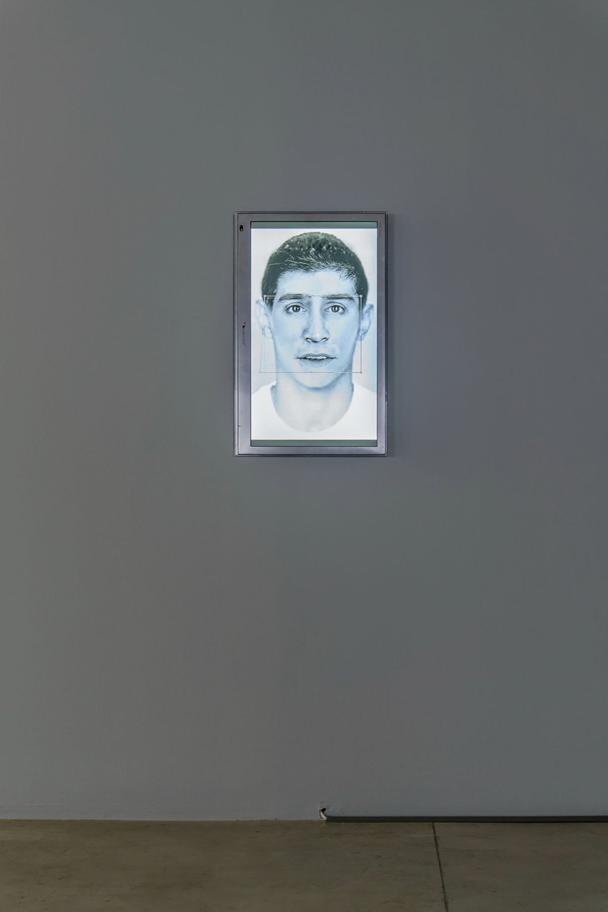 A Speculative Portrait (for a boy who returned without a face), 2020. Single-channel video with colour; 38 seconds. Installation view: Dirty Evidence, Bonniers Konsthall, Stockholm, 2021. Commissioned by Portikus, Frankfurt. 