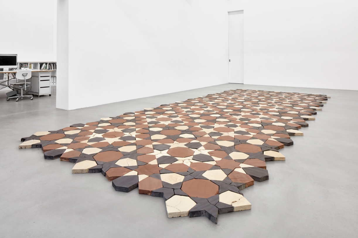 Standing by the Ruins, 2024, Compressed Earth, Courtesy the artist & Sfeir-Semler Gallery
