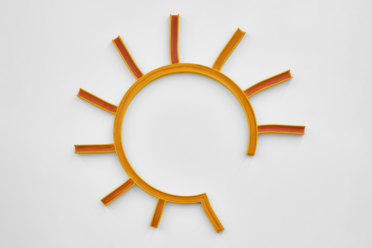 Sun 4, 2024-25, Beeswax and metal, ø 82 cm
