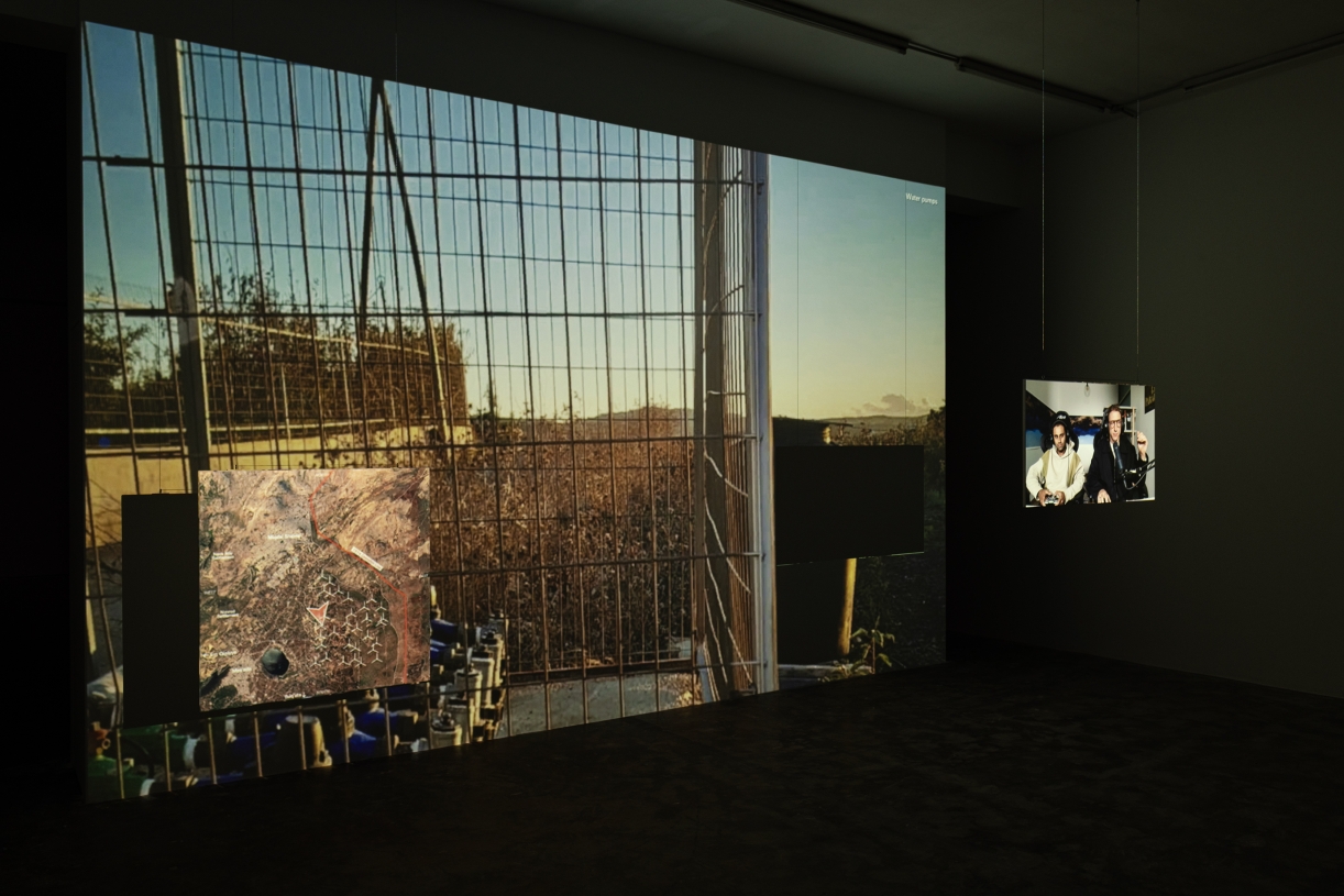 Zifzafa, 2024, Video game, single channel projection, color, sound, 45', Courtesy the artist and Sfeir-Semler Gallery Beirut/Hamburg