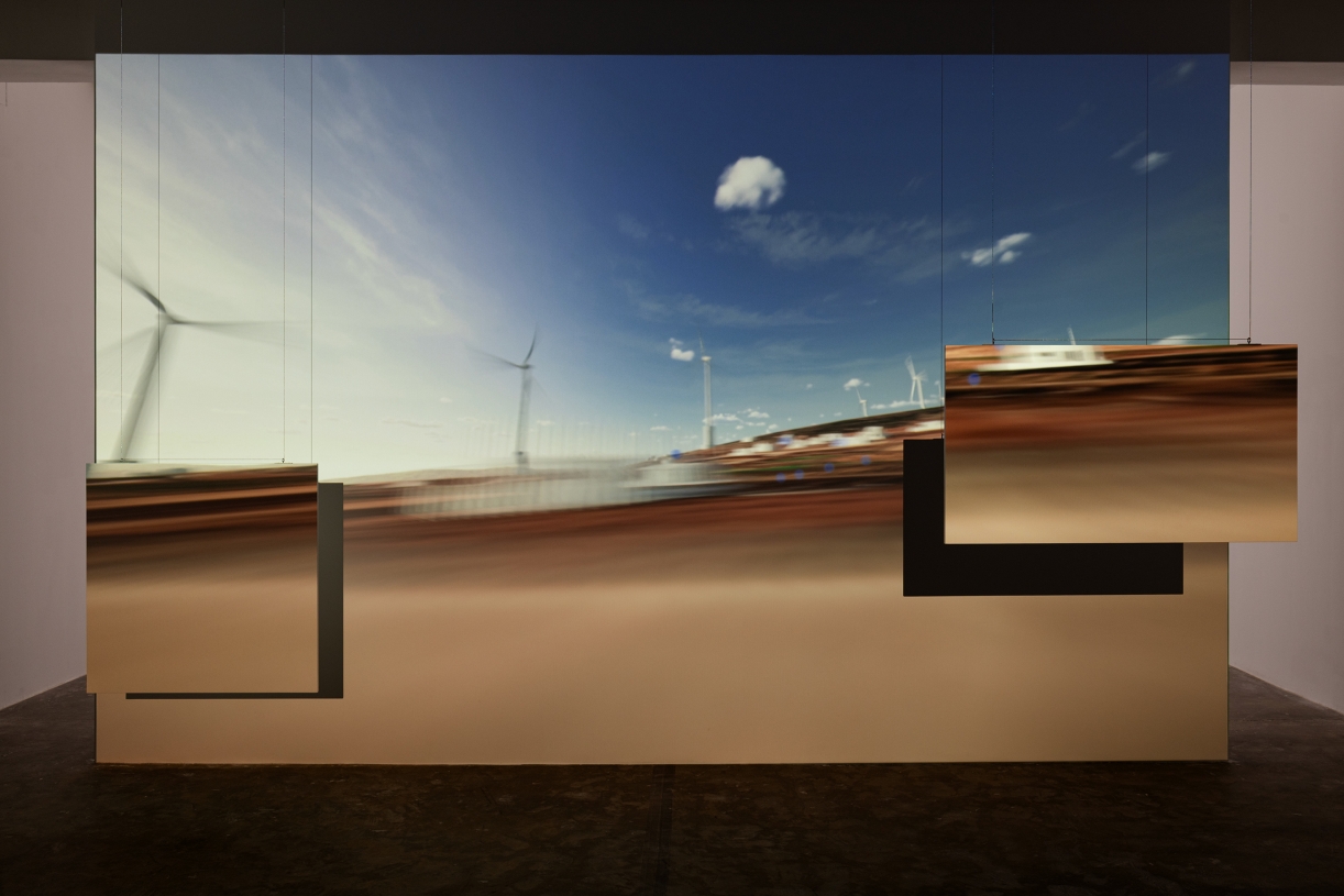 Zifzafa, 2024, Video game, single channel projection, color, sound, 45', Courtesy the artist and Sfeir-Semler Gallery Beirut/Hamburg