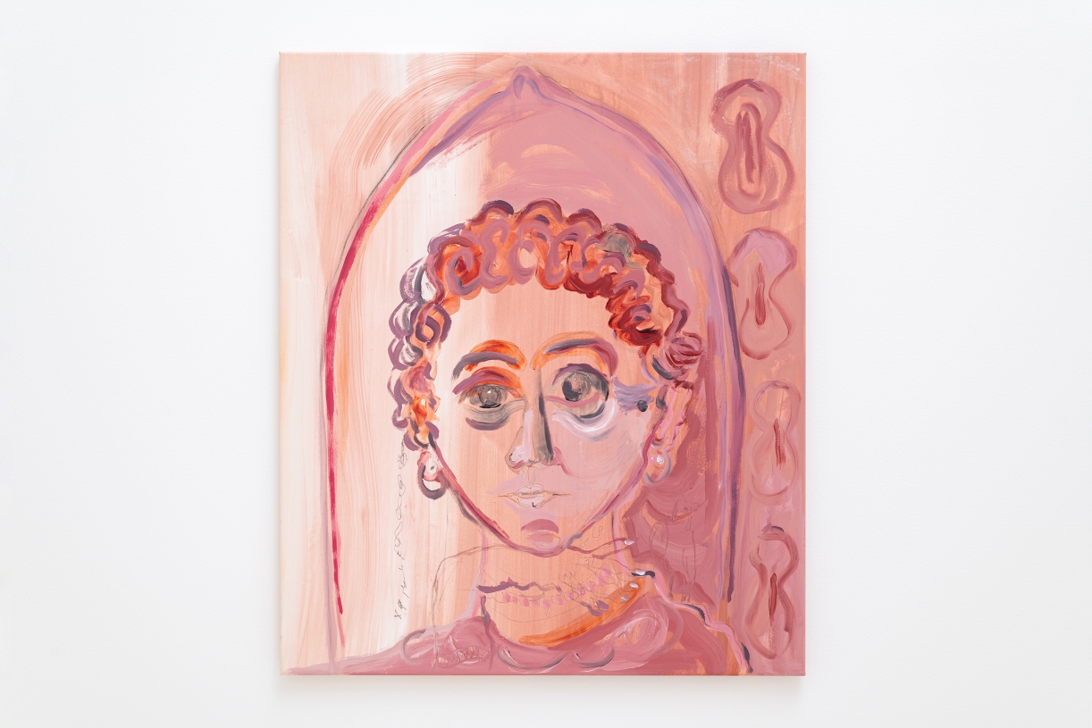 The Ancient Faces of Sailors 4, 2025, Natural pigment, gesso and pencil on canvas, 95 x 80 cm