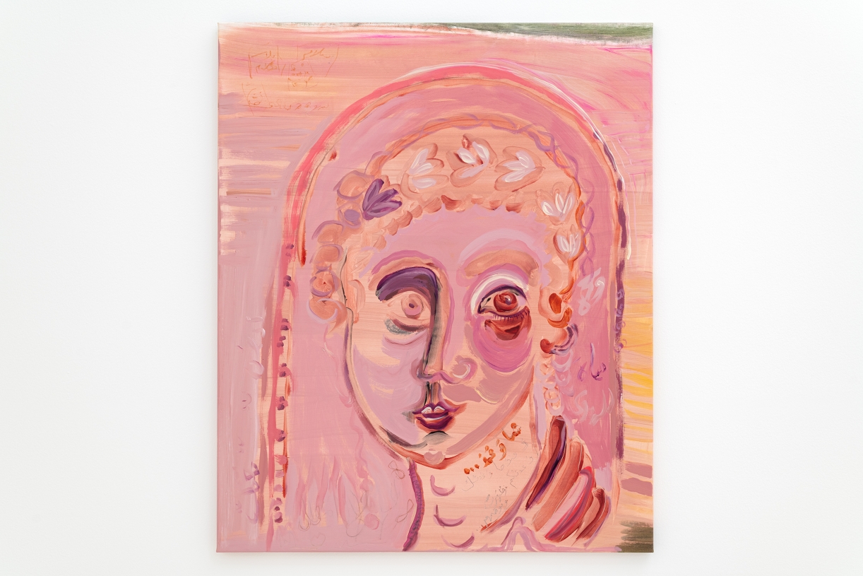 The Ancient Faces of Sailors 5, 2025, Acrylic on canvas, Natural pigment, gesso and pencil on canvas, 95 x 80 cm