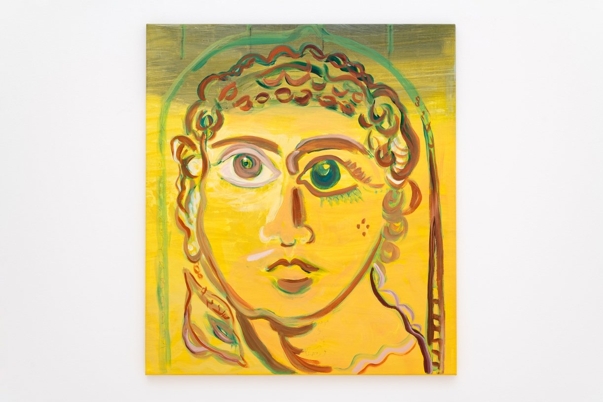 The Ancient Faces of Sailors 3, 2025, Natural pigment, gesso and pencil on canvas, 90 x 80 cm