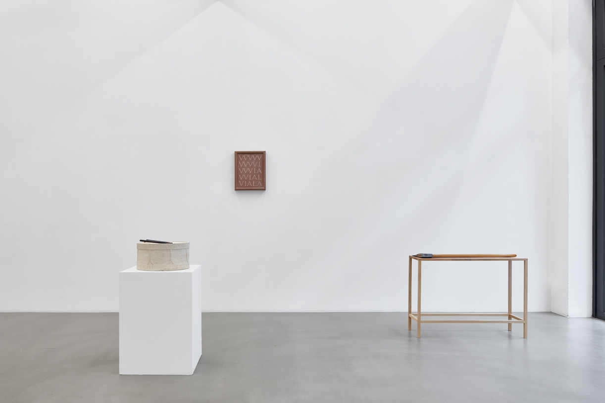 Ian Hamilton Finlay, Fragments, exhibition view, Sfeir-Semler Gallery Hamburg, 2025
