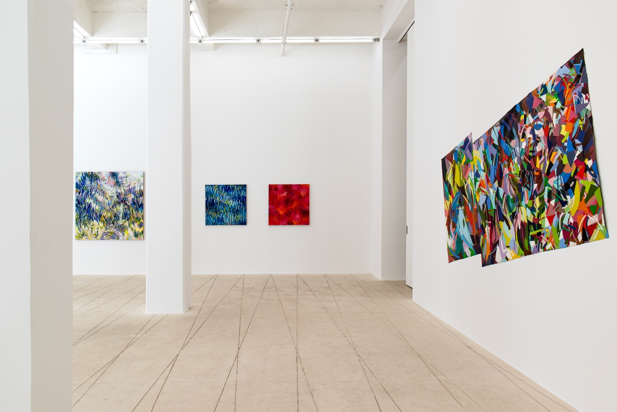 Samia Halaby: Abstract in Motion, exhibition view, Sfeir-Semler Gallery Downtown, Beirut, Lebanon, 2025