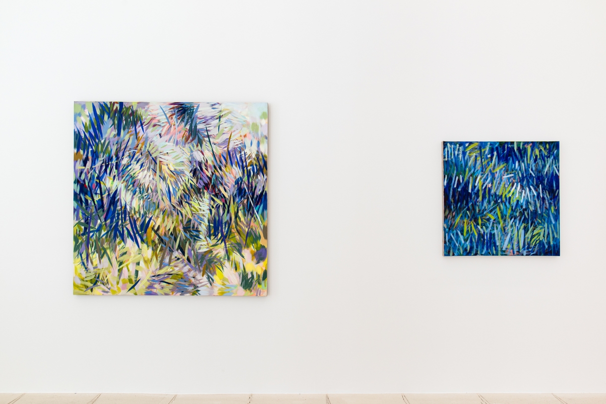 Samia Halaby: Abstract in Motion, exhibition view, Sfeir-Semler Gallery Downtown, Beirut, Lebanon, 2025