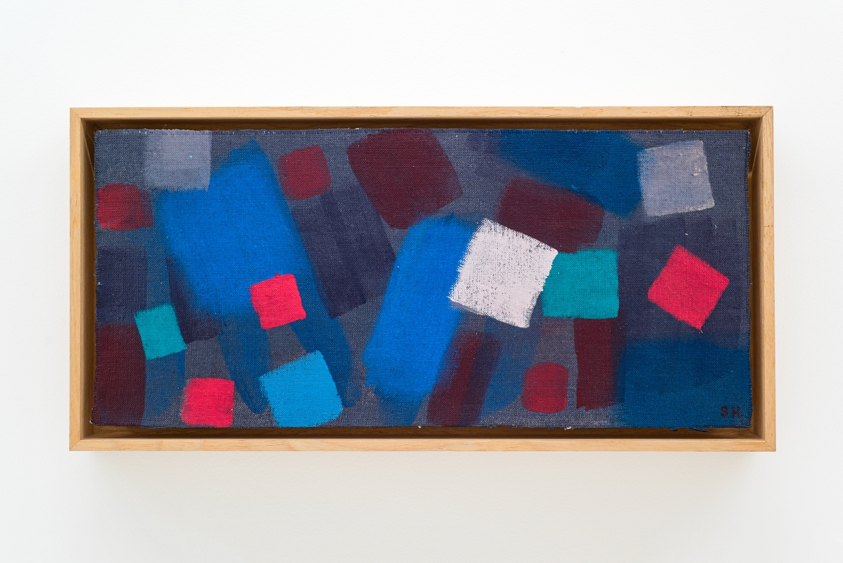 White Above, 2025, Acrylic on canvas, 20,3 x 44,5 cm