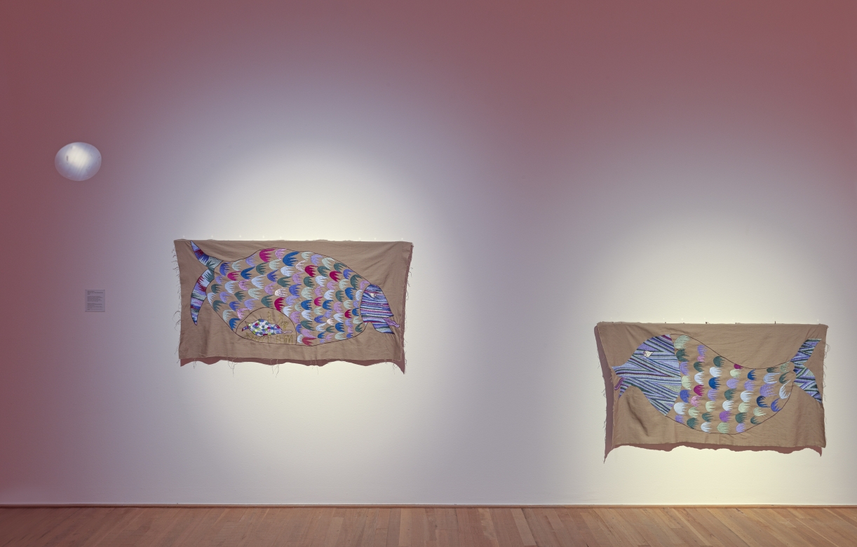 Installation view, Mounira Al Solh: A land as big as her skin, 2025, The Bonnefanten Museum, Maastricht, Netherlands