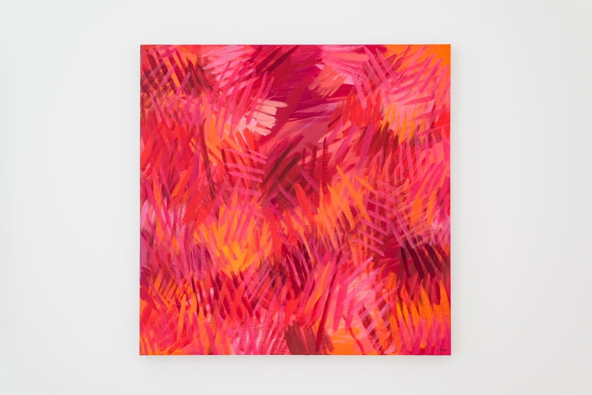 Red, 2025, acrylic on canvas, 91.4 x 91.4 cm