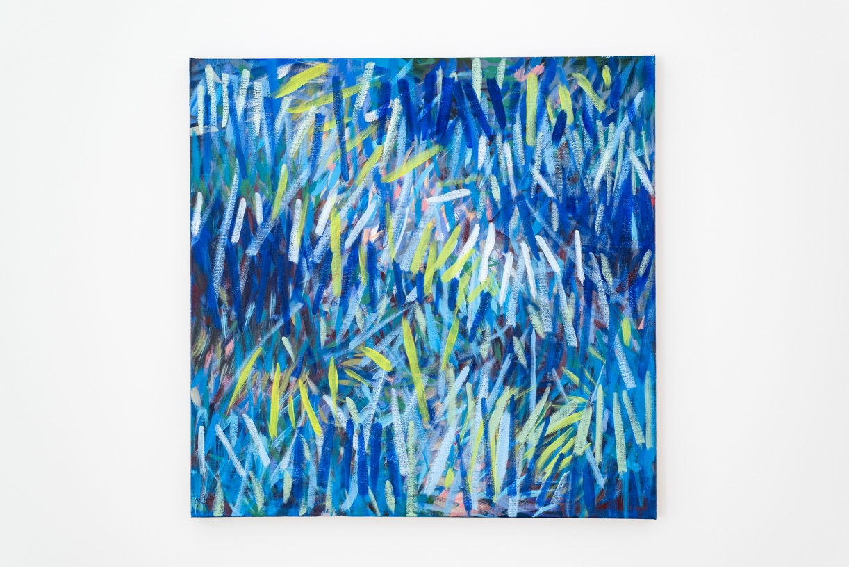 Sheep Skin, 2025, acrylic on canvas, 91.4 x 91.4 cm