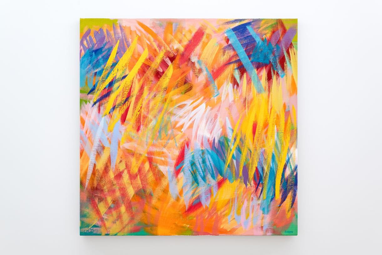 Whip, 2025, acrylic on canvas, 76.2 x 76.2 cm