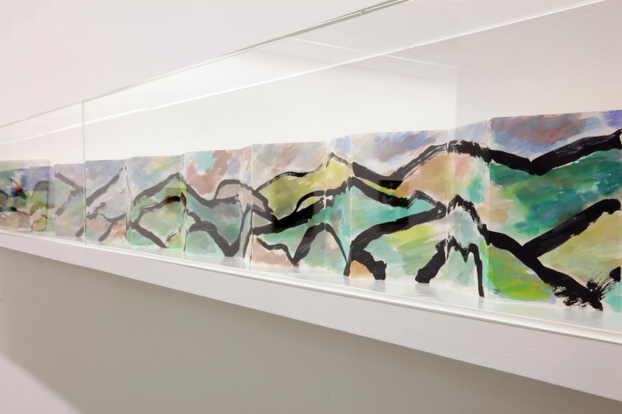 Etel Adnan: The Weight of the World, 2016, Exhibition view, Serpentine Sackler Gallery
