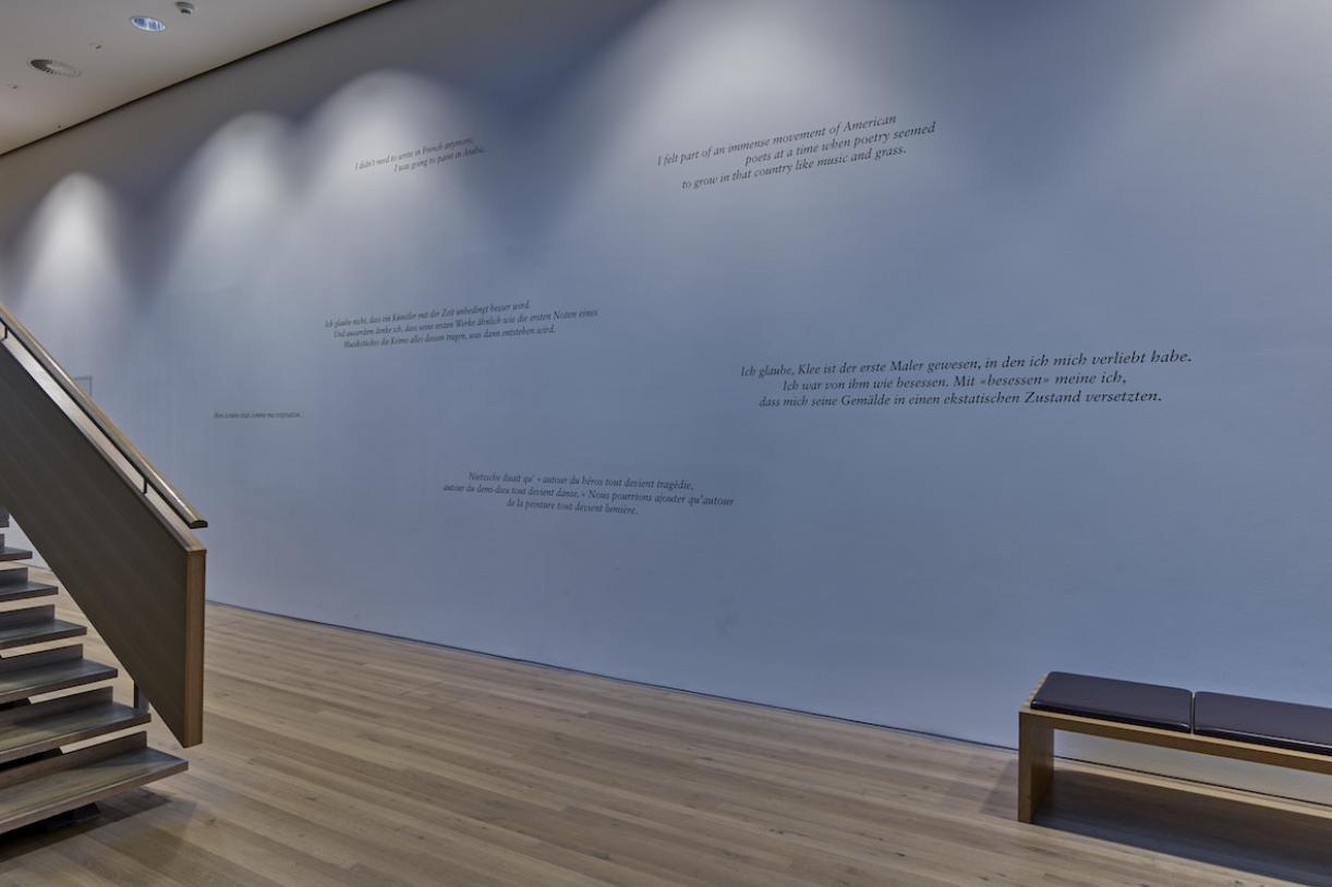 Etel Adnan, 2018, Exhibition view, Zentrum Paul Klee, Bern