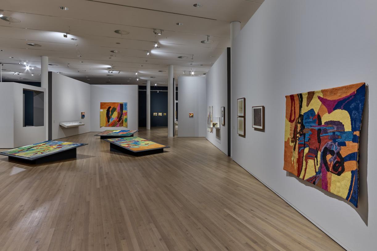Etel Adnan, 2018, Exhibition view, Zentrum Paul Klee, Bern