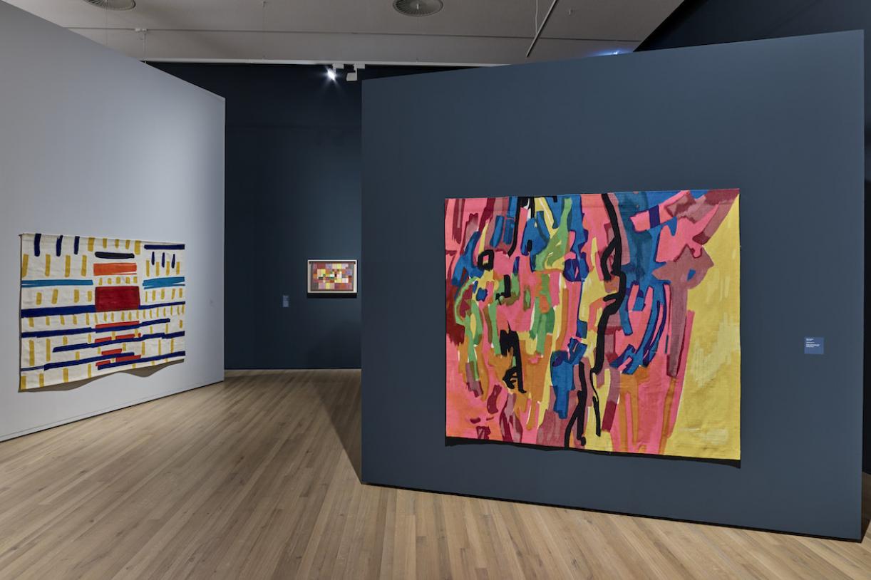 Etel Adnan, 2018, Exhibition view, Zentrum Paul Klee, Bern