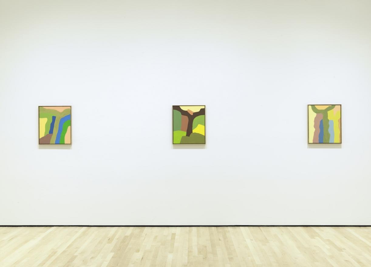 New Work: Etel Adnan, 2018, Exhibition view, SFMOMA