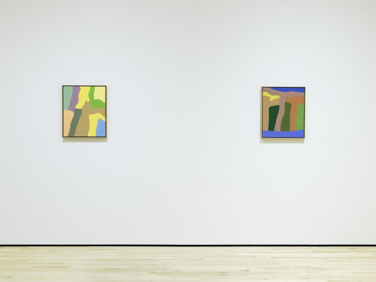 New Work: Etel Adnan, 2018, Exhibition view, SFMOMA
