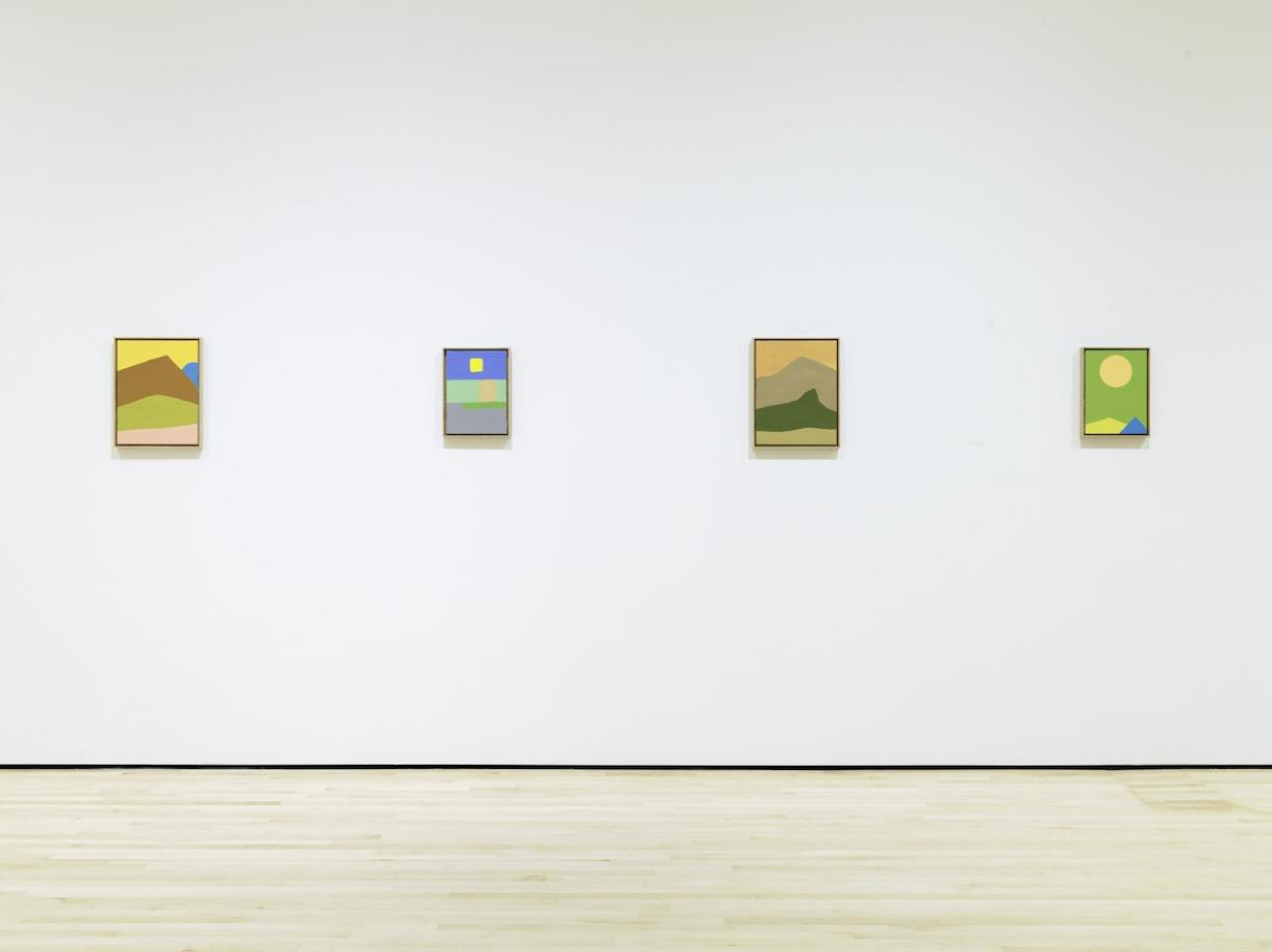 New Work: Etel Adnan, 2018, Exhibition view, SFMOMA