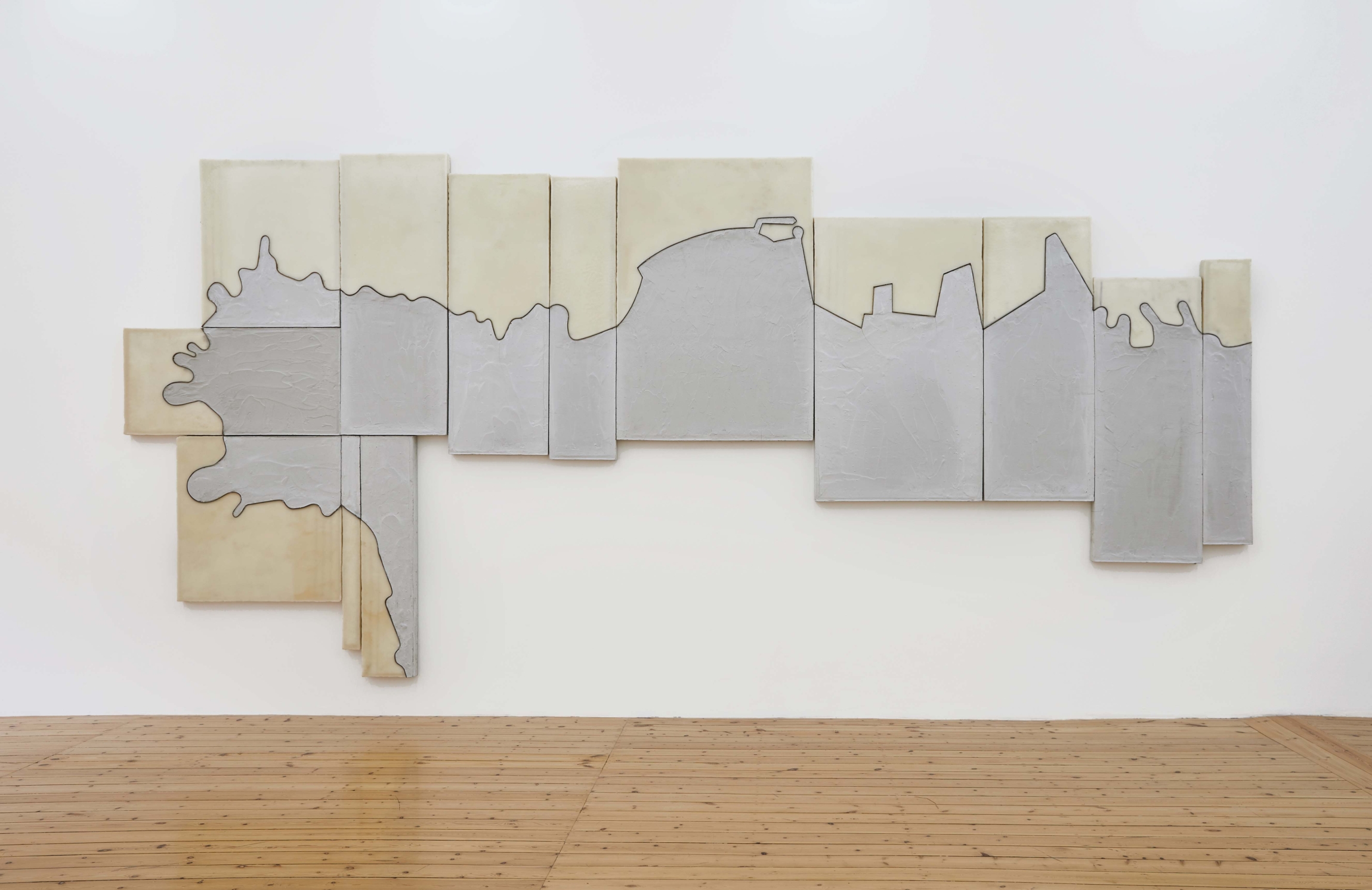 The Beirut Coast, 2019, Concrete, beeswax, & copper on wood, 267.9 x 569.6 cm, Ed. 3 + 2 AP