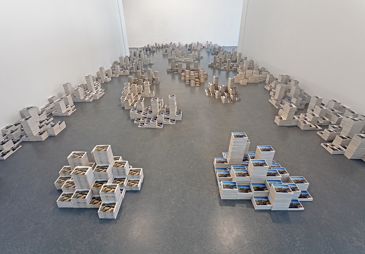 Another Geography, 2009 - 2012, 50 postcard boxes and 7000 postcards, Variable dimensions, Installation view, Kunsthaus Hamburg